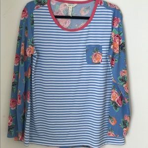 Matilda Jane Stripe / Floral Blouse